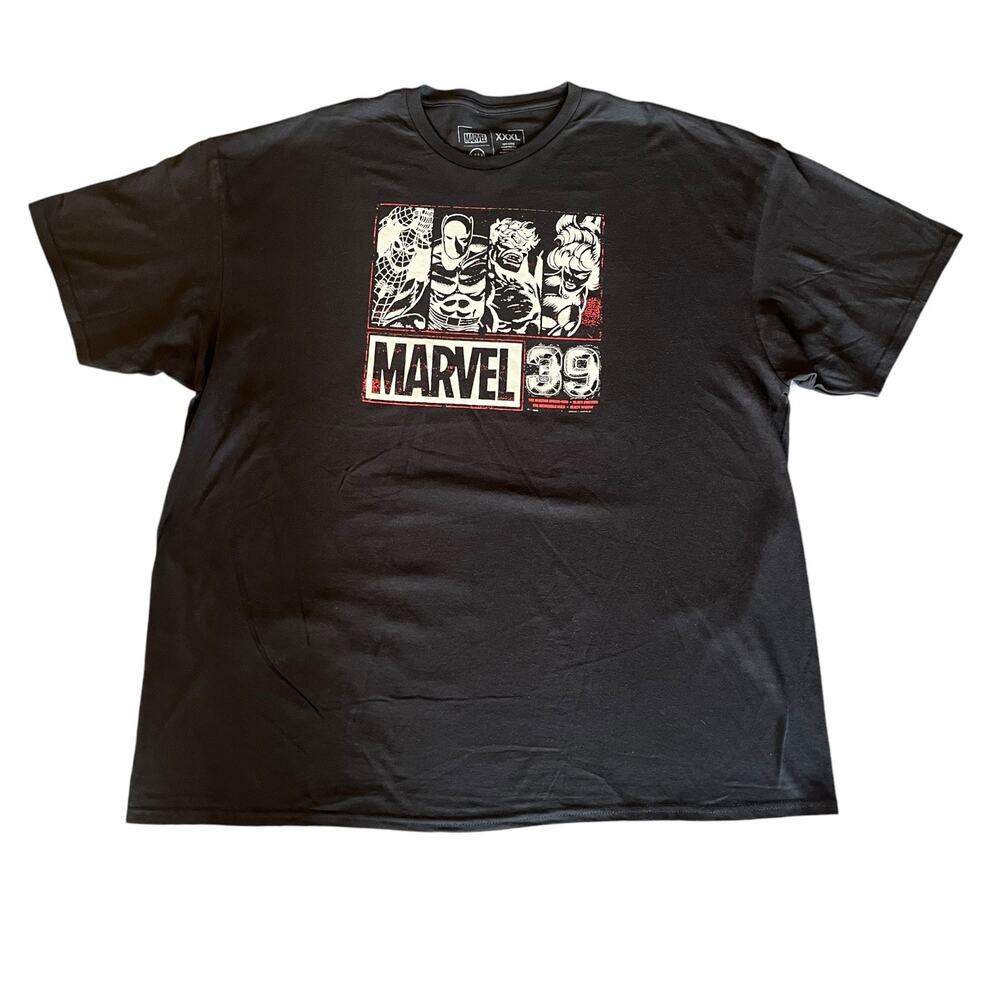 MARVEL AVENGERS 39 Graphic T SHIRT Mens 3XL Womens Black TEE 100% Cotton Pull On